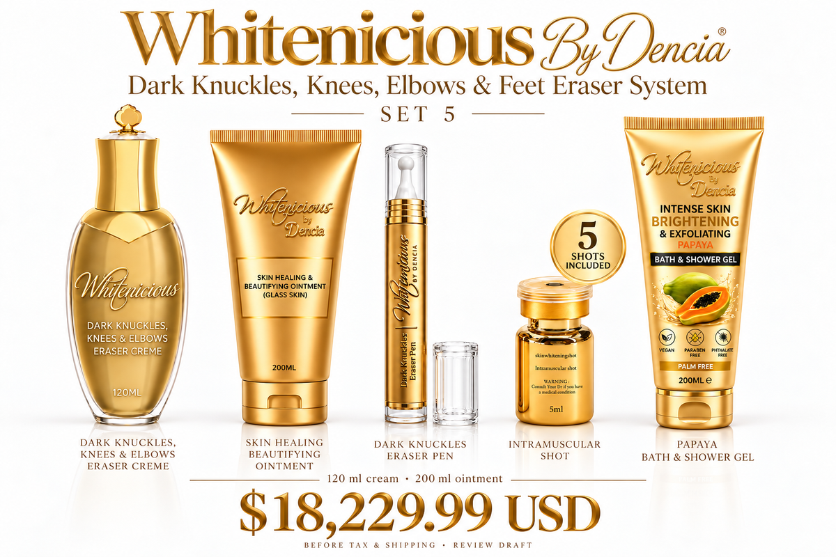 Set 5 product-only lineup — sizes, shot quantity and full price.